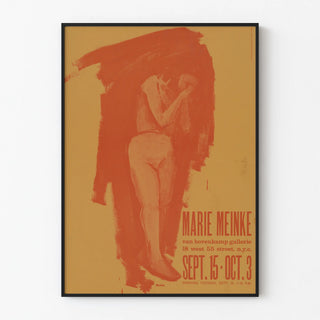 Marie Meinke Exhibition Poster at Van Bovenkamp Gallery New York September 15 – October 3
