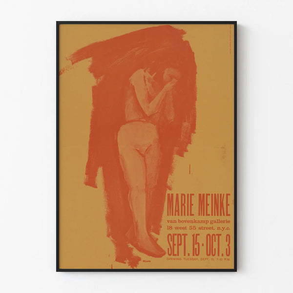 Marie Meinke Exhibition Poster at Van Bovenkamp Gallery New York September 15 – October 3