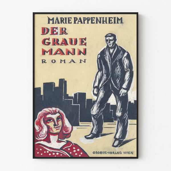 Vintage Book Poster Der Graue Mann by Marie Pappenheim