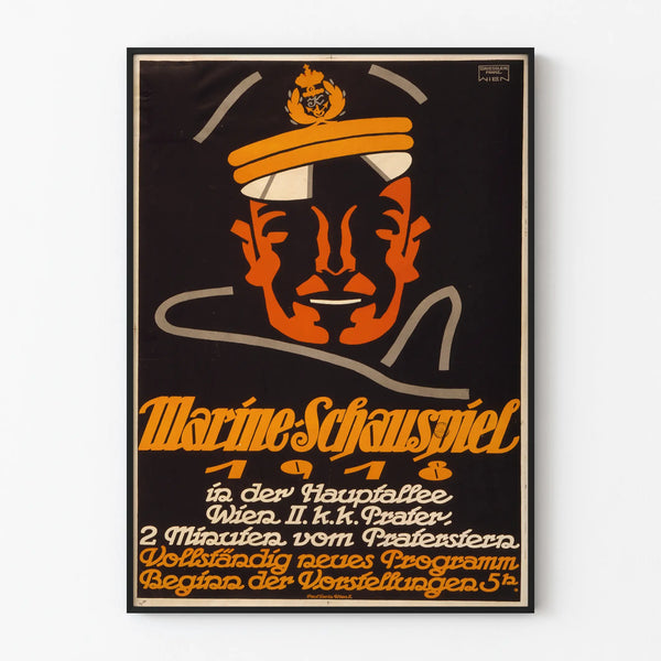 Marine Schauspiel 1918 - Vintage poster wall decoration