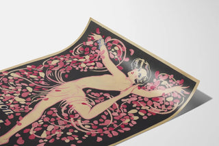 Vintage poster of Marion Fordé dancer in art deco style
