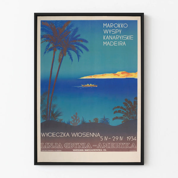 Vintage Poster Voyage Morocco Canary Islands and Madeira 1934