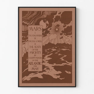 Vintage Mars Poster - The Atmosphere by Percival Lowell