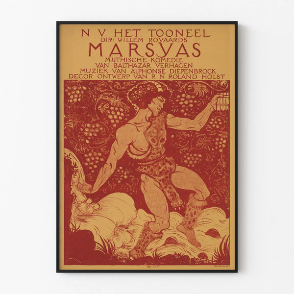 Vintage Marsyas decorative poster for wall decoration