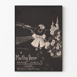 Vintage Martha-Jane Poster in Black and White