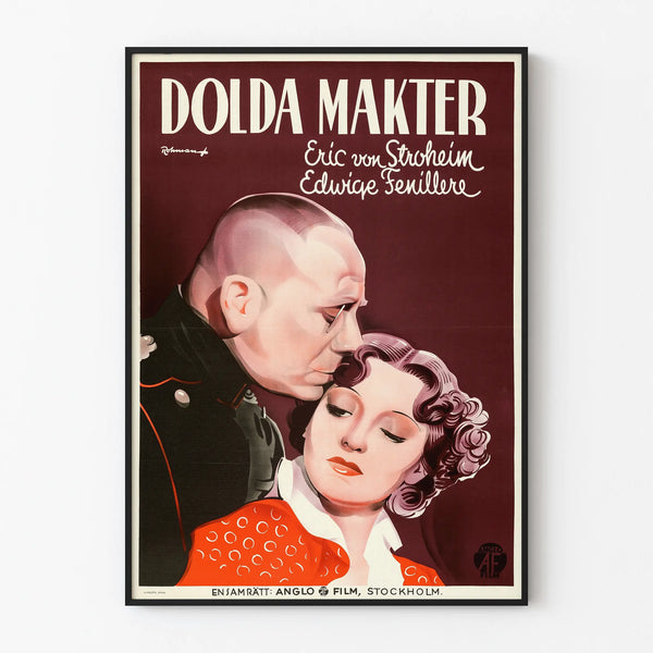 Vintage poster Dolda Makter - Classic cinema decor poster