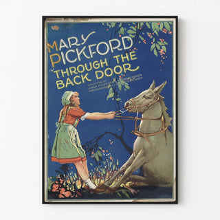 Vintage poster Mary Pickford Through the Back Door
