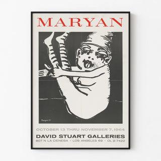 Maryan Exhibition Poster 1964 - David Stuart Galleries Los Angeles
