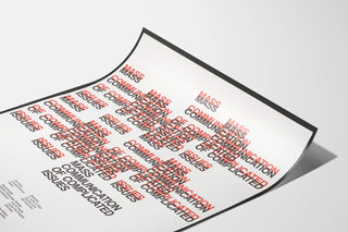 Poster on Mass Communication Design and Complex Issues