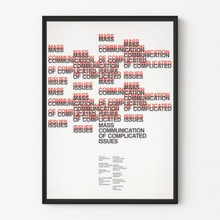 Poster on Mass Communication Design and Complex Issues