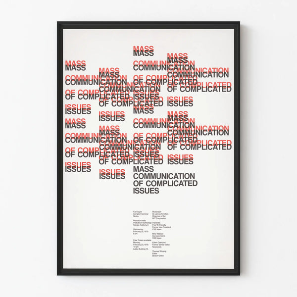Poster on Mass Communication Design and Complex Issues