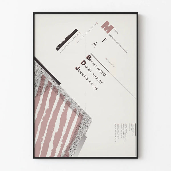 Exhibition Poster Master of Fine Arts - Modern Graphic Design