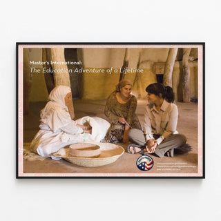 Decorative poster Masters International Peace Corps — framed artwork on a wall