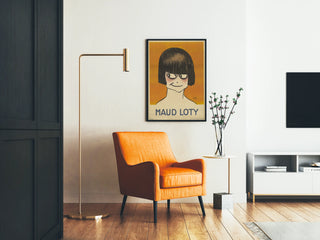 Vintage poster of Maud Loty with a smiling face, 1920s