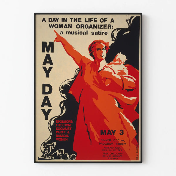 May Day Poster - Musical satire on the life of a woman organizer