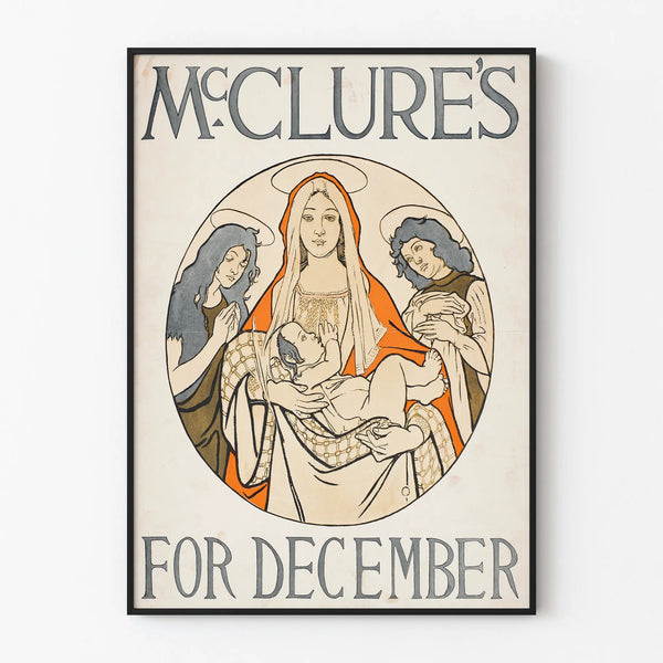 McClure's Poster for December with Virgin and Angels