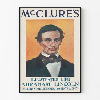 Portrait Poster of Abraham Lincoln for McClure's Magazine