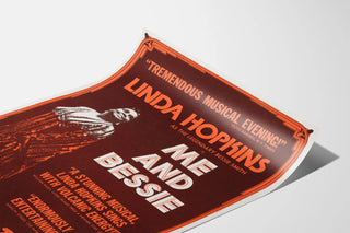 Vintage Poster of the Theater Me and Bessie - Linda Hopkins as Bessie Smith