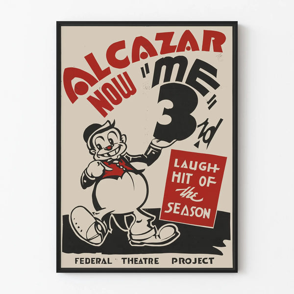 Vintage poster Alcazar Now 'Me' 3rd - Retro wall decoration