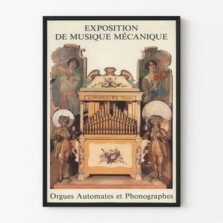 Mechanical Music Exhibition Poster - Automaton Organs and Phonographs