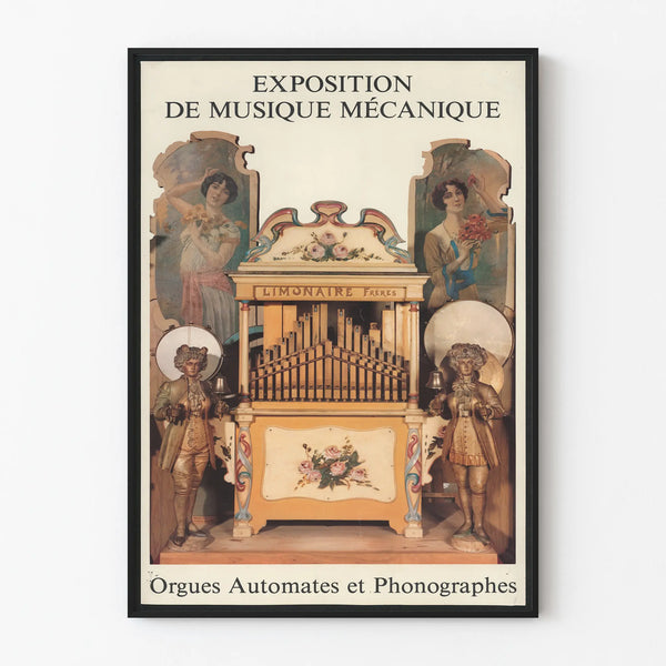 Mechanical Music Exhibition Poster - Automaton Organs and Phonographs