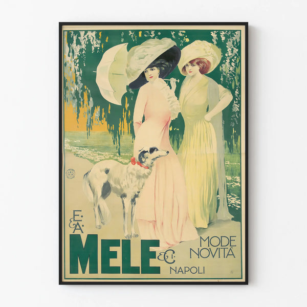 Vintage Poster Fashion New Arrivals Mele & Cie Naples - Elegant Wall Decoration