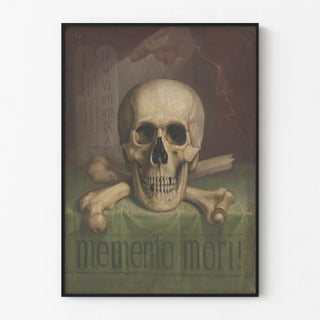 Poster Skull Head Memento Mori for Wall Decoration