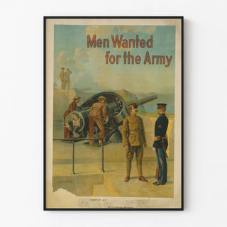 Vintage military poster « Men Wanted for the Army »
