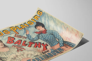 Vintage Poster Menus Plaisirs Louise Balty Revue Taraboum — artwork view
