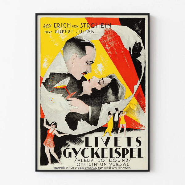Vintage Decorative Poster Film Merry-Go-Round
