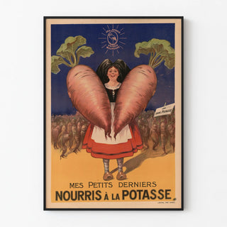Vintage Poster of My Little Ones Fed with Potash