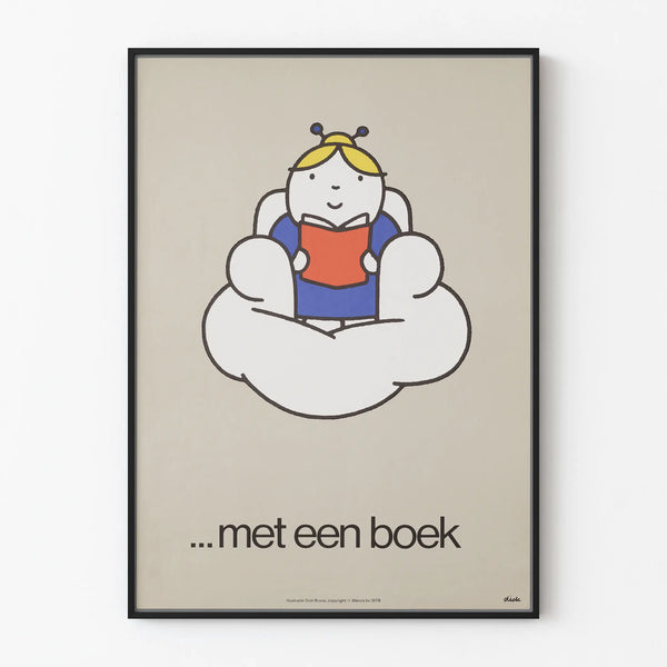 Vintage Poster Dick Bruna Calm Reading