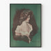 Vintage female portrait poster 1902 by Frank Parker