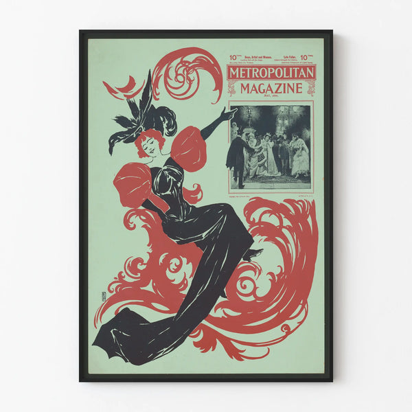 Vintage Poster Metropolitan Magazine May 1896 Wall Decoration