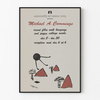 Exhibition Poster Michael A. Cummings – Artistic Wall Decoration