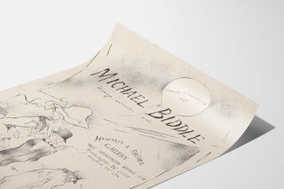 Michael Biddle Exhibition Poster - Drawings and Watercolors 1965