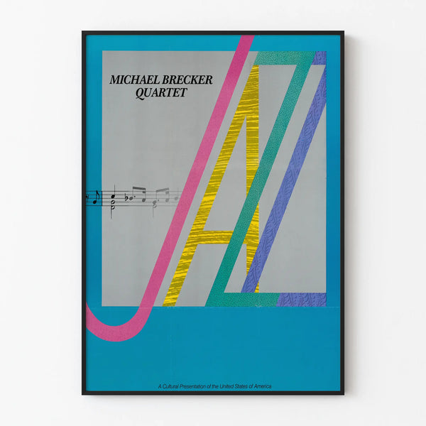 Michael Brecker Quartet Poster Abstract Colorful Design