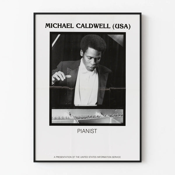 Vintage Poster Michael Caldwell Pianist Wall Decoration