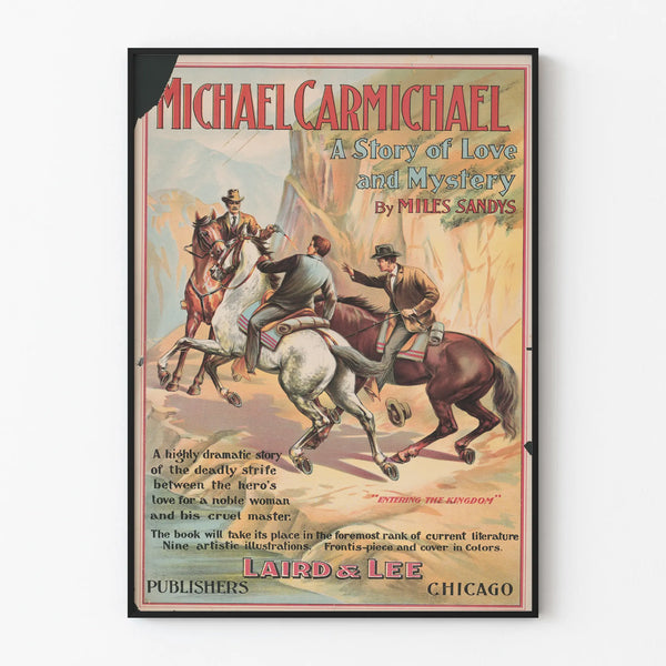 Vintage Michael Carmichael poster, love story and mystery