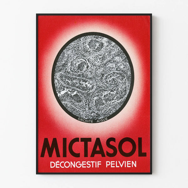 Vintage Poster Mictasol Pelvic Decongestant