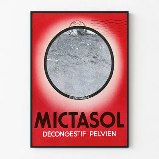 Vintage poster Mictasol Pelvic Decongestant Medical