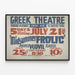 Greek Theatre Poster - Midsummer Frolic — framed artwork on a wall