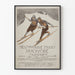 Vintage poster of the international ski competition in Zakopane 1911