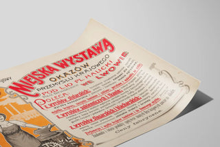 Vintage Poster for Local Industry Exhibition in Lwow — artwork view
