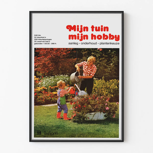 Vintage gardening and plant care poster