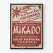 Vintage theater poster Mikado New Year’s Eve performance