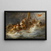 The Shipwreck - Émile-Raphaël Ménard — framed artwork on a wall