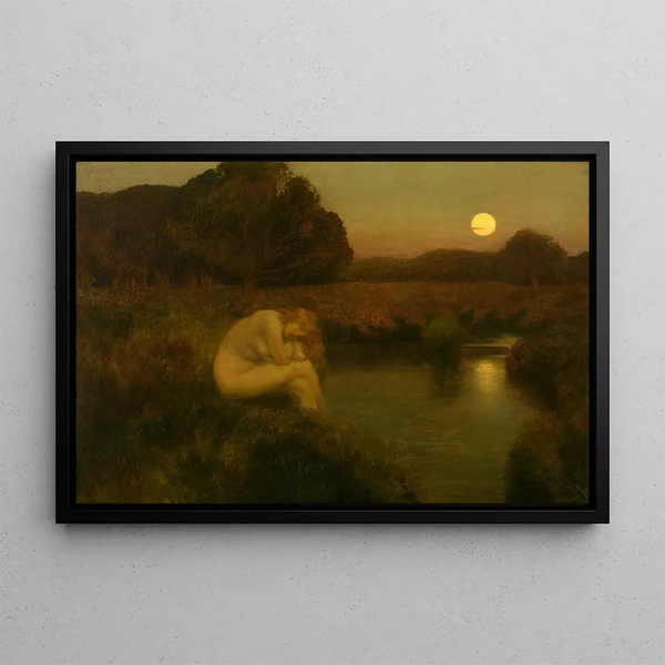 At dusk - Émile-René Ménard — framed artwork on a wall