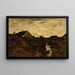 Cottages in the Dunes Skagen Denmark - Émile Barau — framed artwork on a wall