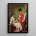 L'arrivée du modèle - Émile Friant — framed artwork on a wall